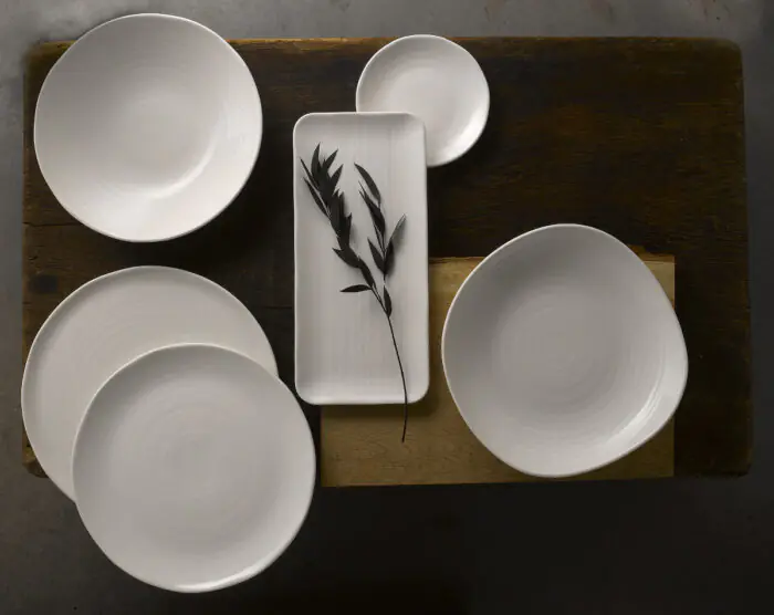 Organický plytký tanier White 16,4cm – Obrázok 2