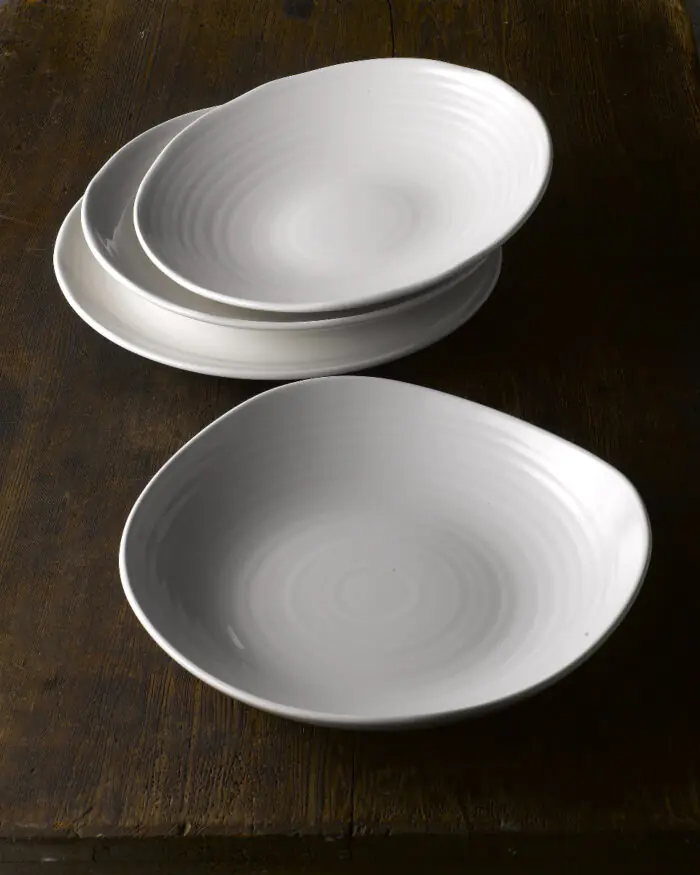 Organický plytký tanier White 16,4cm – Obrázok 6