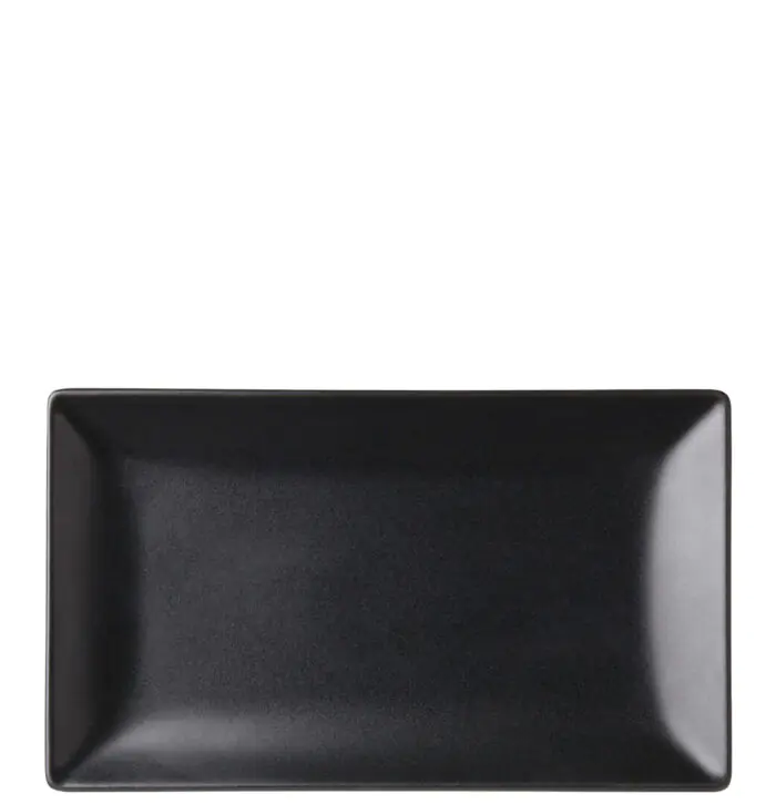 Noir hranatý čierny tanier 10 x 5,75" – Obrázok 1
