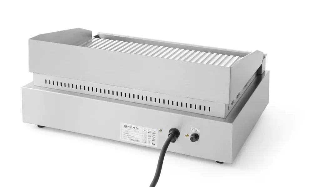 203170_2018_3_IMGP6511 Grilovacia platňa Profi Line, HENDI, Profi Line, drážkovaná, 230V/2400W, 550x435x(H)245mm – Obrázok 3