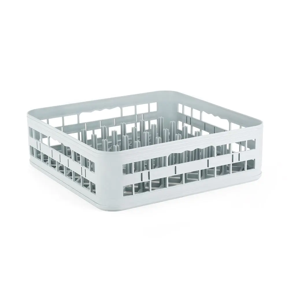 Kôš na taniere do umývačiek 400 x 400 mm, HENDI, Svetlošedá, 400x400x(H)120mm – Obrázok 1
